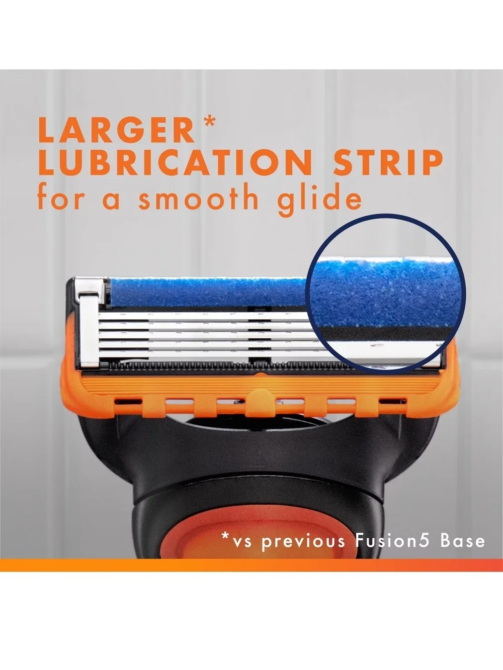 Gillette Fusion5 Razor Blades - Orange & Blue Value Pack (8ct)